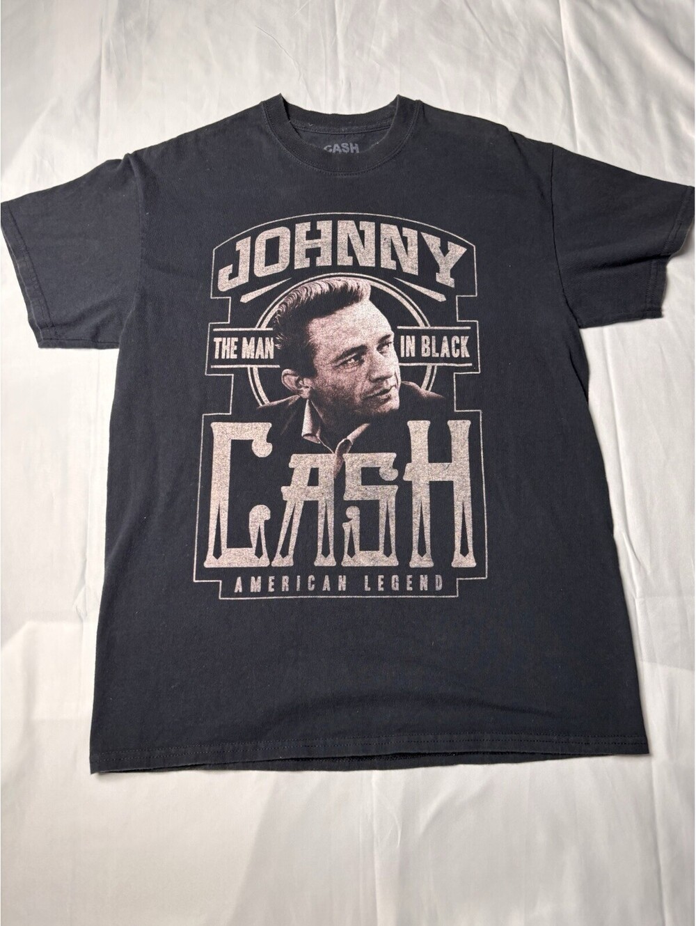 Johnny Cash The Man in Black American Legend Black T-Shirt,